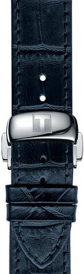 Bracelet en cuir bleu Tissot T852.032.781
