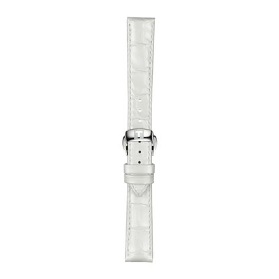 bracelet en cuir Tissot T852.036.795 16mm, blanc, Quick Release
