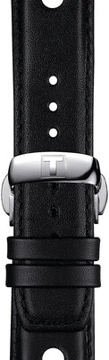 Bracelet en cuir noir Tissot T852.037.163