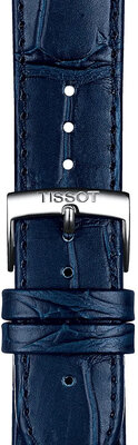 Bracelet en cuir Tissot T852.041.534 20mm, bleu, Quick Release