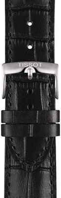 Bracelet en cuir noir Tissot T852.041.653