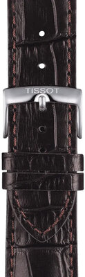 Bracelet en cuir brun Tissot T852.041.655