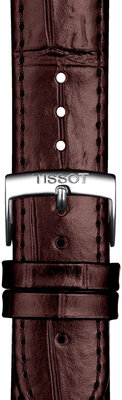 Bracelet en cuir brun Tissot T852.043.013