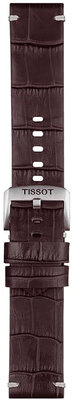 bracelet en cuir Tissot T852.046.773 22mm, marron, Quick Release