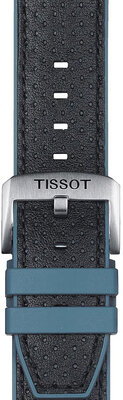 Bracelet en cuir noir Tissot T852.046.785