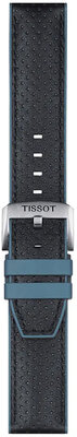 bracelet en cuir Tissot T852.046.785 22mm, noir, Quick Release