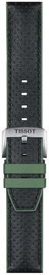 bracelet en cuir Tissot T852.046.787 22mm, noir, Quick Release