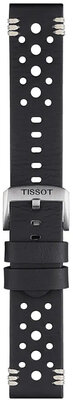 bracelet en cuir Tissot T852.046.810 22mm, noir, Quick Release