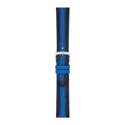 bracelet en cuir Tissot T852.046.840 20mm, bleu, Quick Release
