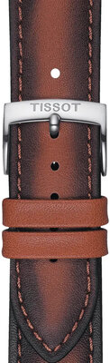 Bracelet en cuir brun Tissot T852.046.842