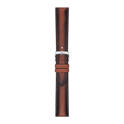 bracelet en cuir Tissot T852.046.842 20mm, marron, Quick Release
