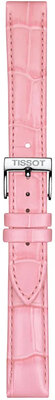 bracelet en cuir Tissot T852.047.114 16mm, rose, Quick Release