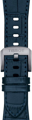 Bracelet en cuir bleu Tissot T852.047.701 pour Tissot PRX 40mm
