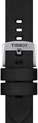 Bracelet en cuir noir Tissot T852.048.219