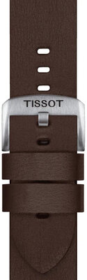 Bracelet en cuir brun Tissot T852.048.221