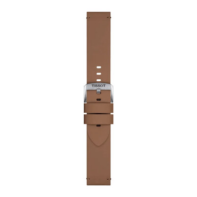 bracelet en cuir Tissot T852.048.223 22mm, marron, Quick Release