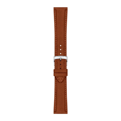 bracelet en cuir Tissot T852.048.229 21mm, marron, Quick Release