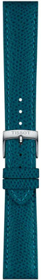 bracelet en cuir Tissot T852.049.059 18mm, bleu, Quick Release