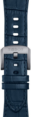 Bracelet en cuir bleu Tissot T852.049.411 pour Tissot PRX 42mm