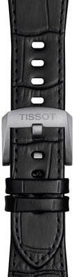 Bracelet en cuir noir Tissot T852.049.415 pour Tissot PRX 42mm