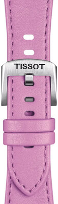 Bracelet en cuir rose Tissot T852.049.546 pour Tissot PRX 35mm