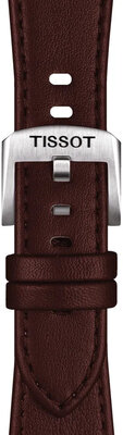 Bracelet en cuir marron Tissot T852.049.548 pour Tissot PRX 35mm