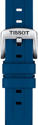 Bracelet en caoutchouc Tissot T852.044.837 20mm, bleu, Quick Release