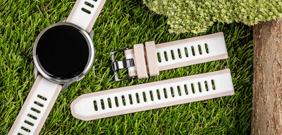 bracelet en silicone Ricardo Bormio 18mm, Beige, Quick Release