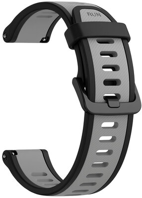 Bracelet en silicone Ricardo 18mm (Garmin Venu 2S, Vívoactive 4S, Forerunner 265S, Venu 3S aj.), noir, Quick Release