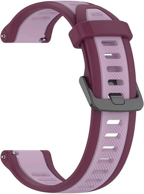 Bracelet en silicone Ricardo 20mm (Garmin Venu, Venu Sq, Venu Sq 2, Venu 2 plus aj.), violet, Quick Release
