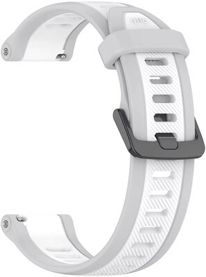 bracelet en silicone Ricardo Bormio 20mm, White, Quick Release