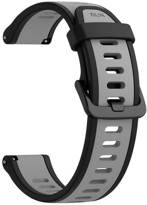 Bracelet en silicone Ricardo Bormio 20mm, Gray, Quick Release