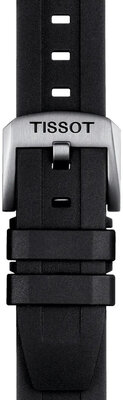 Bracelet en silicone Tissot T852.044.545 20mm, noir, Quick Release