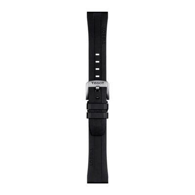 bracelet en silicone Tissot T852.044.545 20mm, noir, Quick Release