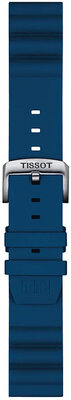 bracelet en silicone Tissot T852.047.175 22mm, bleu, Quick Release