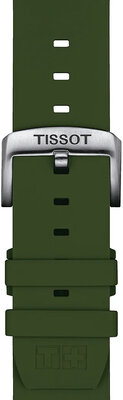 Bracelet en silicone Tissot T852.047.177 22mm, vert, Quick Release