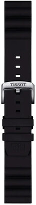 bracelet en silicone Tissot T852.047.179 22mm, noir, Quick Release