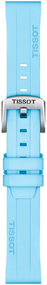 bracelet en silicone Tissot T852.047.450 18mm, bleu, Quick Release