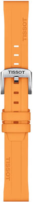bracelet en silicone Tissot T852.047.452 18mm, orange, Quick Release