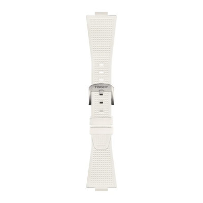 bracelet en silicone Tissot T852.048.463 (pour modèle Tissot PRX 40mm), blanc