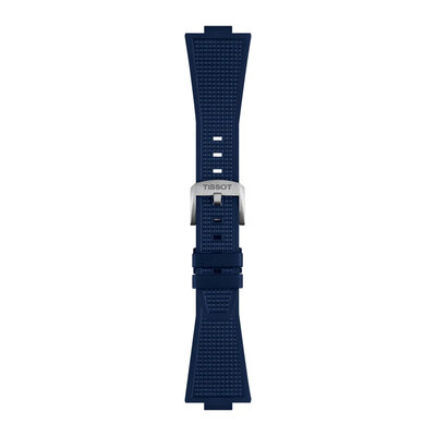 bracelet en silicone Tissot T852.049.050 (pour modèle Tissot PRX 40mm), bleu, Quick Release