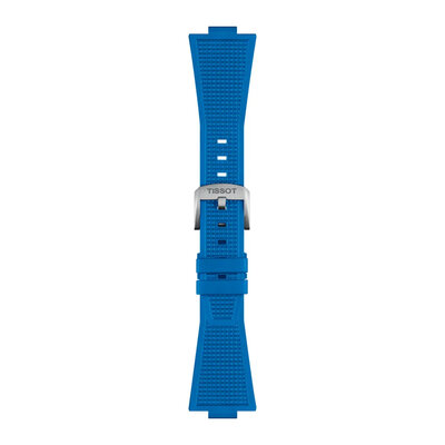 bracelet en silicone Tissot T852.049.577 (pour modèle Tissot PRX 40mm), bleu, Quick Release