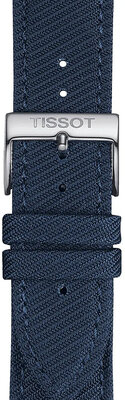Bracelet en textile Tissot T852.046.783 22mm, bleu, Quick Release