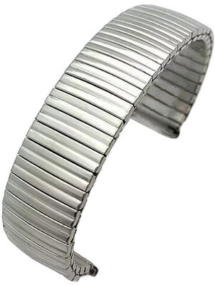 bracelet en acier inoxydable Ricardo Torrino, argenté, élastique
