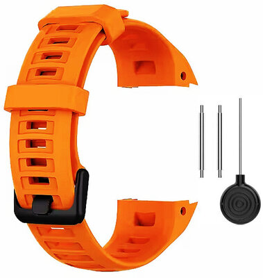 bracelet en silicone Ricardo Sella Nevea (pour Garmin Instinct 2S), Orange