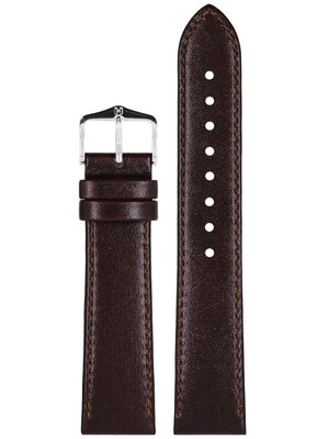 Bracelet en cuir Hirsch Osiris M 03475110NQ-1, marron, veau, longueur M
