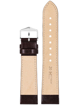 Bracelet en cuir Hirsch Osiris M 03475110NQ-1, marron, veau, longueur M