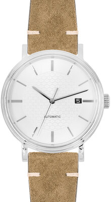 Bracelet en cuir Hirsch Serro L 05564070-2, marron, daim, Limited Edition, longueur L, Quick Release