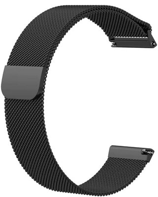Bracelet Ricardo en acier 20 mm (pour Garmin Fenix 7S, Epix 2, 42mm, etc.), noir, QuickFit
