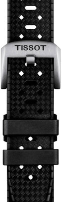 Bracelet en caoutchouc Tissot T852.049.628 20mm, noir, Quick Release